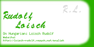 rudolf loisch business card
